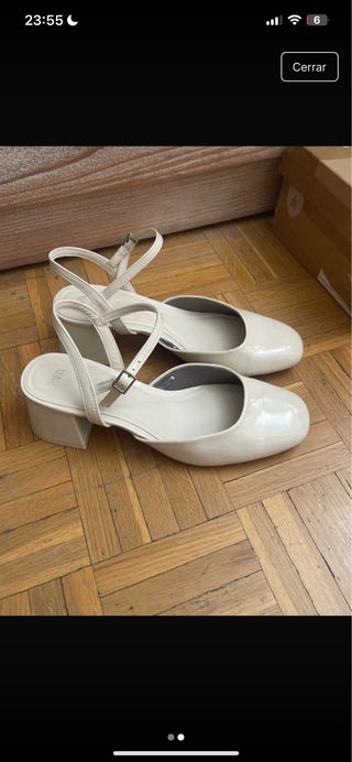 Zapatos salón Zara Beige