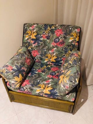 Sofá Cama Estampado Floral