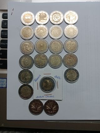 22 monedas Francia circuladas