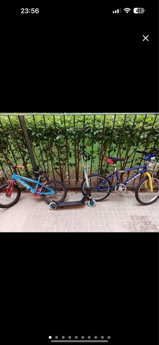 2 Bicicletas y 1 Patinete