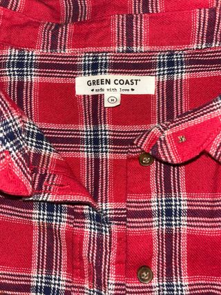Camisa cuadros Green Coast Talla M
