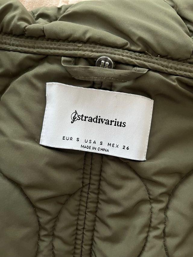 Chaqueta acolchada verde