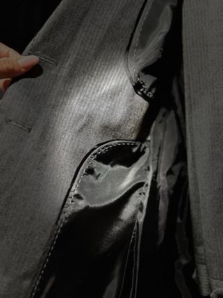Traje chaqueta gris espiga T38