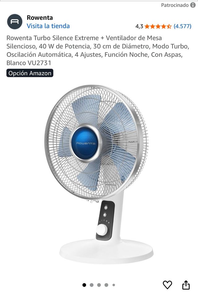 Ventilador Rowenta Turbo Silence Extreme