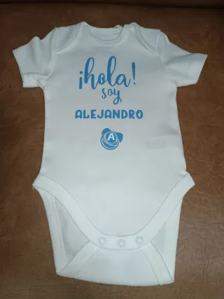 Body bebé personalizado ¡Hola! Soy XX