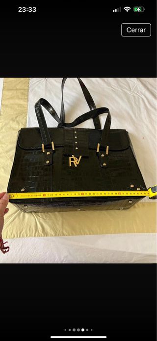 Bolso Roberto Verino Cocodrilo Negro