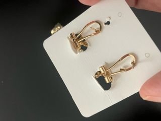 Pendientes Baturra Dorados con Piedras Verdes