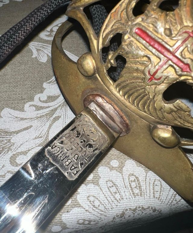 Sable militar Puerto Seguro Toledo año 1940