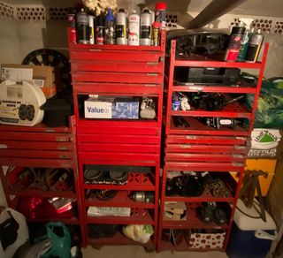 Estantería metálica roja Wurth