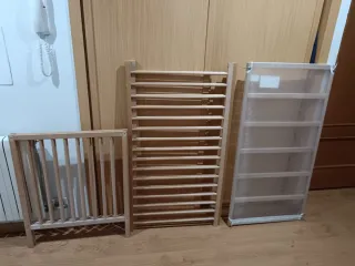 Cuna infantil de madera