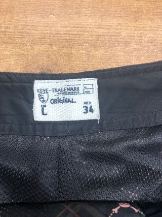Bañador hombre marrón y naranja estampado