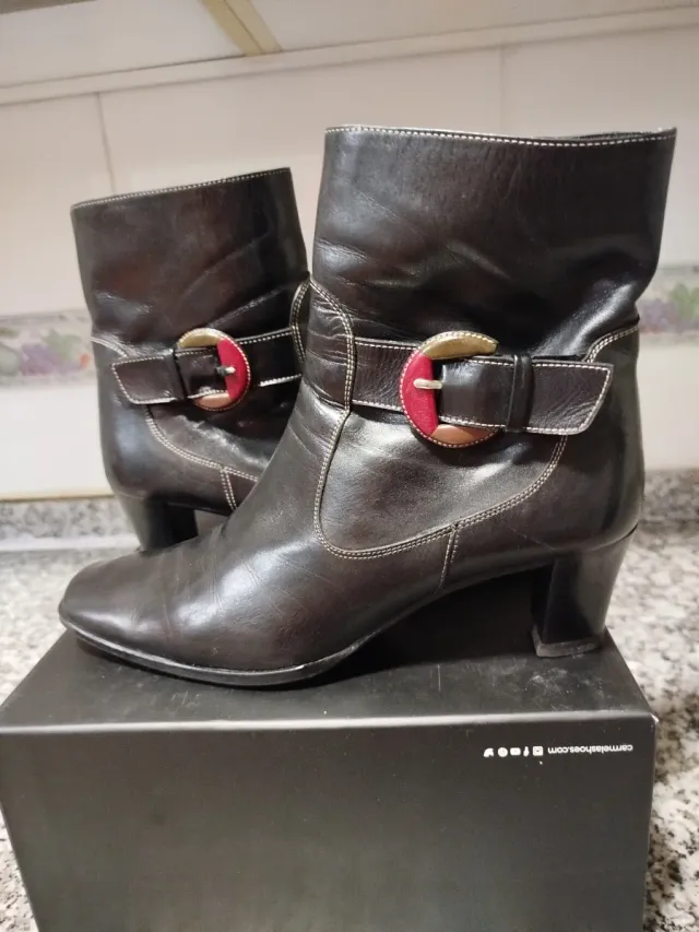 Botin Ferrerías Piel auténtica T37 poco uso