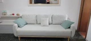 Sofá Cama Ikea Beige 