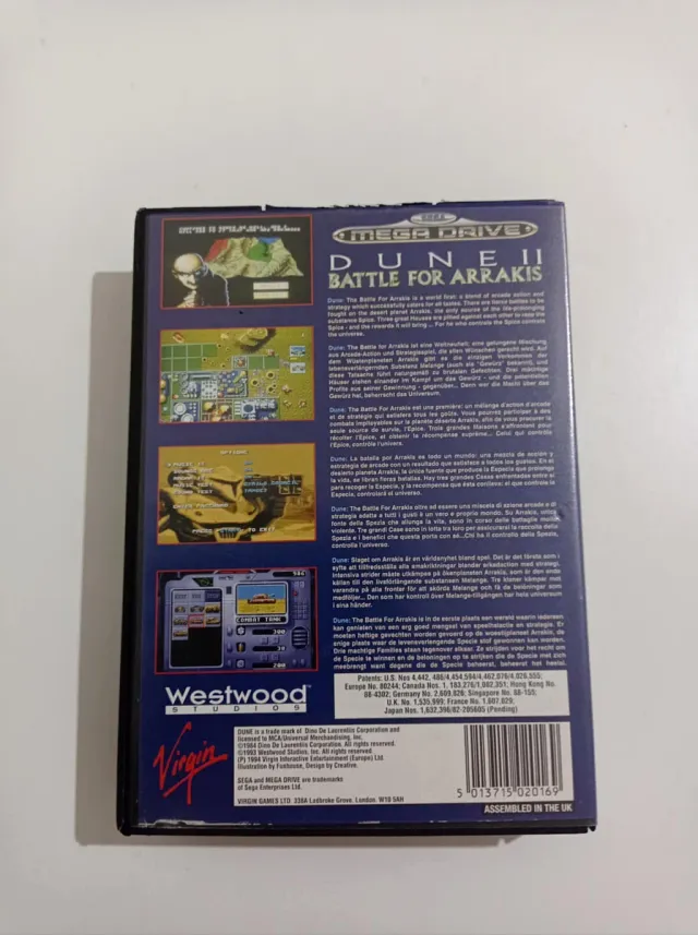Juego Dune II Battle for Arrakis Mega Drive