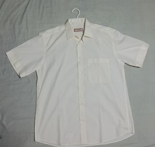 Camisa manga corta beige