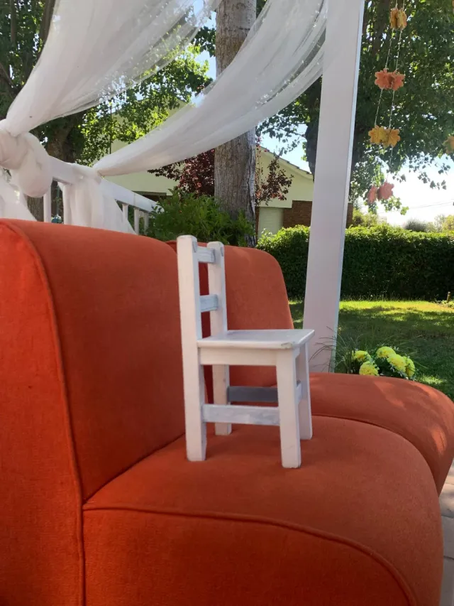 Sillita infantil madera decorativa 40 x 23 x 21