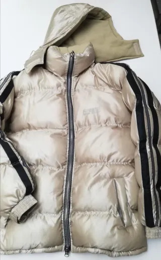 Piumino Oro Vintage Anni '90 Taglia XL