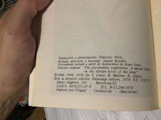 La experiencia psicodélica libros 1 y 2. 1 Edición