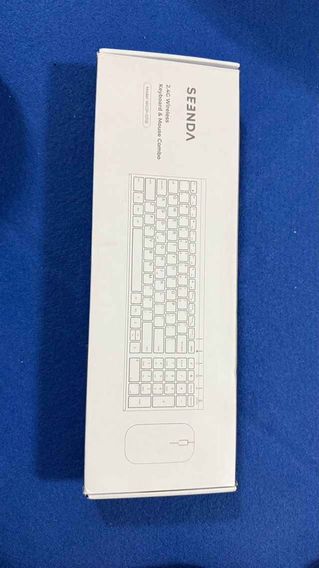 Teclado y Ratón Inalámbrico SEENDA Blanco