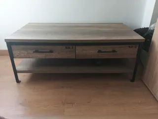 Mesa de centro madera y metal