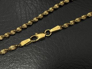 cadena oro 18k 25cm