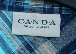 Camisa Cuadros Azul Turquesa CANDA Talla 46/48