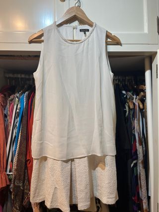 Vestido Massimo Dutti Blanco