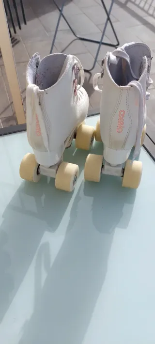 Patines de patinaje artístico blancos