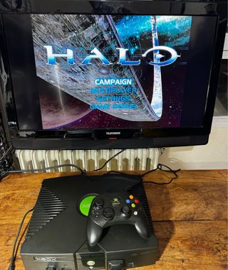 Xbox Clásica + Mando + Halo