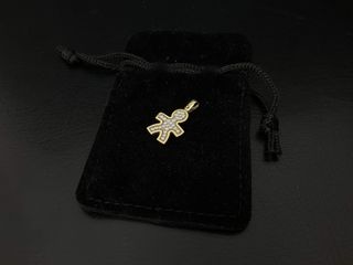 colgante oro 14k con piedra