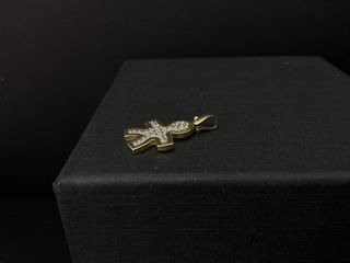colgante oro 14k con piedra