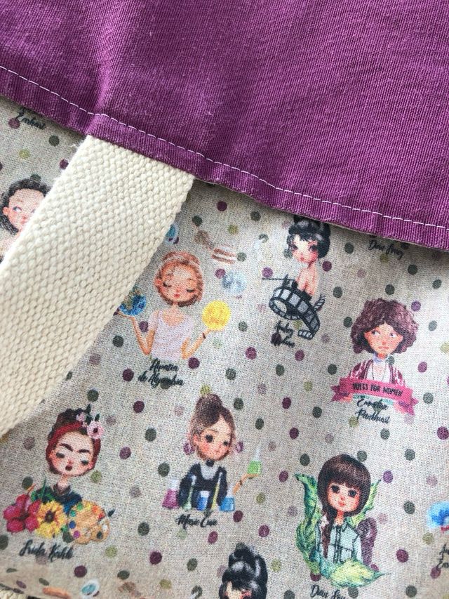 Handmade bolso shopper de doble cara