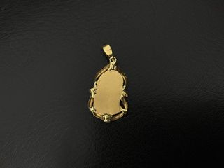 colgante oro 18k con piedra