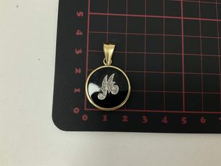 colgante oro 18k con piedra con diamante