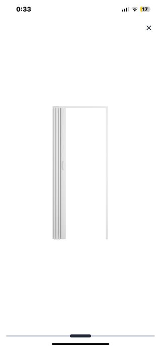 Puerta Plegable Artens PVC Blanca Mate 85x206cm