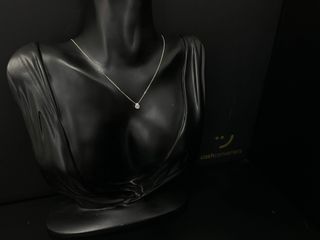 collar oro 18k con piedra 21cm