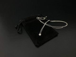 collar oro 18k con piedra 21cm