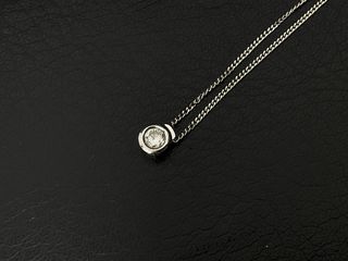 collar oro 18k con piedra 21cm