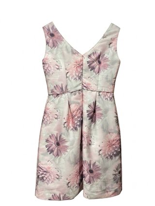 Vestido fiesta tonos rosados y grises T40