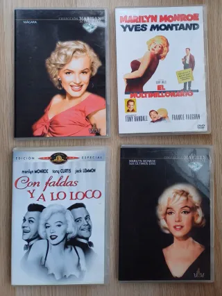 LOTE DE OCHO PELÍCULAS DE MARILYN MONROE. DVD.