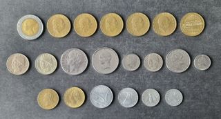 21 MONEDAS DE ITALIA DE DIFERENTE MODELO (1)