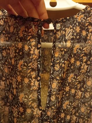 Blusa Zara Estampada Manga Larga