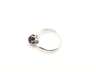 anillo plata 925mm con piedra con circonita,coral t. 11 (16,24 mm)