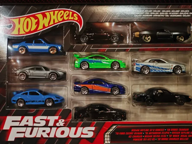 Hot Wheels Fast & Furious Colección 10 Coches