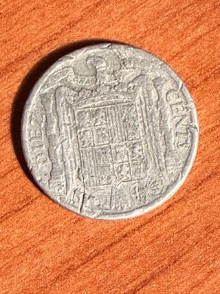 Moneda España 10 Céntimos 1941