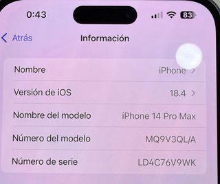 iPhone 14 Pro Max 256GB Negro