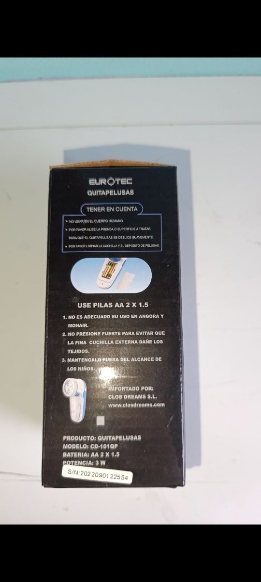 Quitapelusas Eléctrico EUROTEC CD-101QP