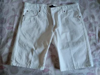 Pantalón vaquero blanco hombre