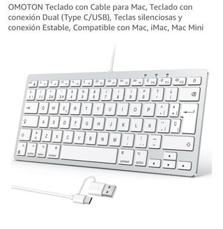 Teclado OMOTON Cable Dual Mac Type C/USB