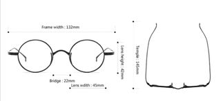 Gafas Retro TITANIO graduadas con tu graduación 
